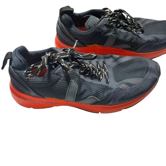 Veja Condor 2 Mens Running Shoes Size 9 Black & Red Mesh Lace-Up Sneakers - Picture 1 of 5